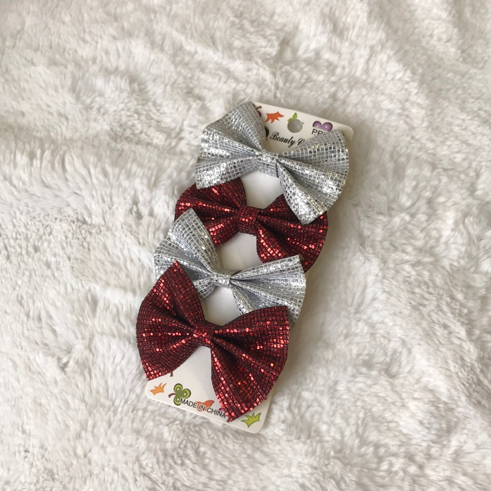 Girl’s Holiday Hair Bows - Picture 6 of 7